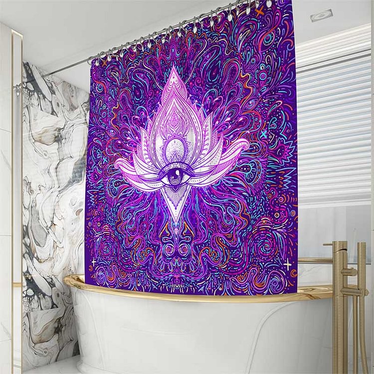 Trippy Mystic Abstract Boho Shower Curtains-BlingPainting-Customized Products Make Great Gifts