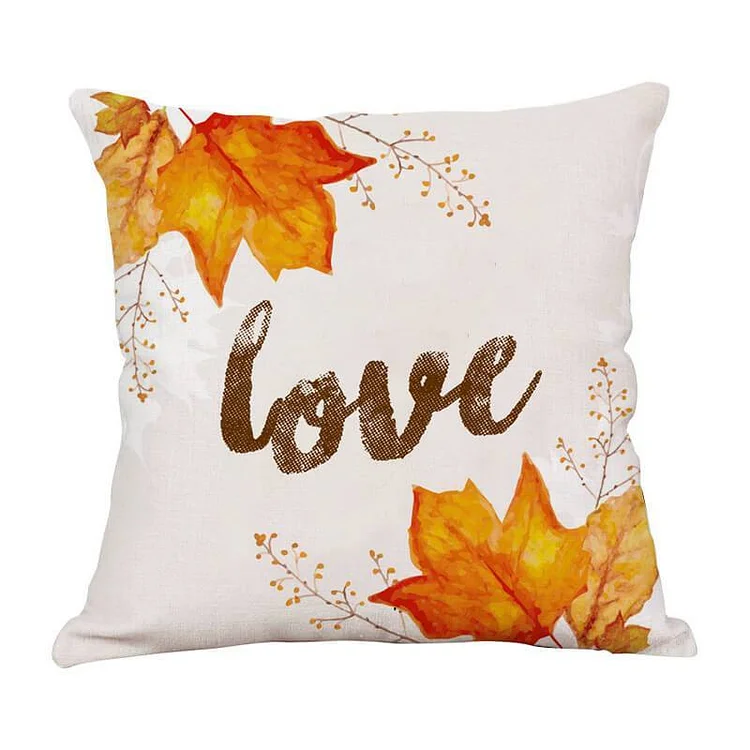 Thanksgiving Decor Leaf Throw Pillow-BlingPainting-Customized Products Make Great Gifts
