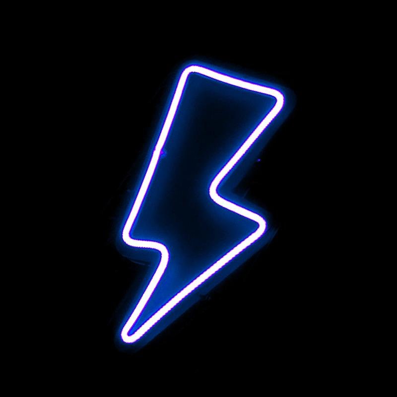Lightning Bolt Neon Sign-BlingPainting-Customized Products Make Great Gifts
