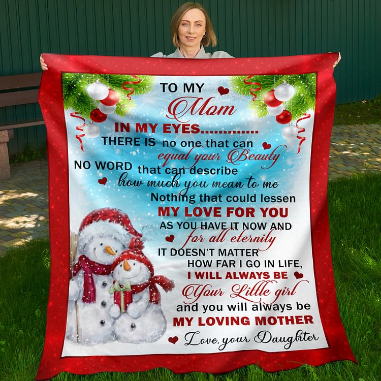 To My Mom Letter Blanket Mom Gifts from Daughter-BlingPainting-Customized Products Make Great Gifts