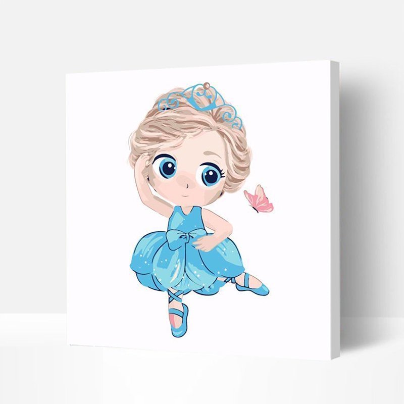 Eco-friendly Non-toxic Painting Wall Art with Painting Kits For Kids and Families - Dancing Princess-BlingPainting-Customized Products Make Great Gifts