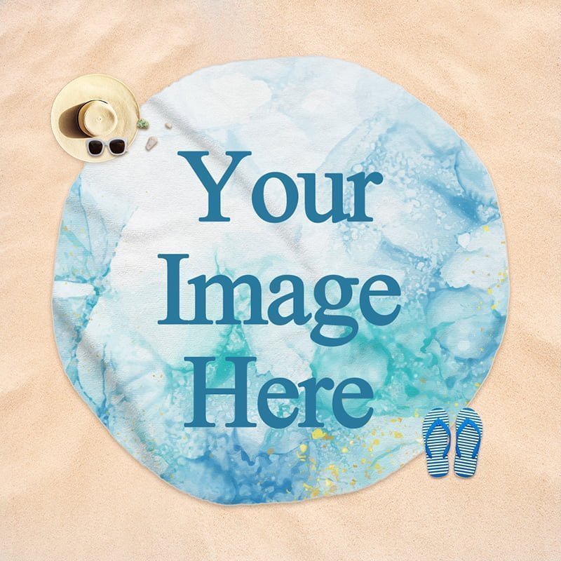 Create Your Own Custom Beach Towel Round Shape-BlingPainting-Customized Products Make Great Gifts