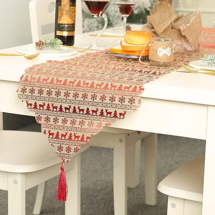 Christmas Snowflake Macrame Table Runner C - 2022 Best Decor Gifts-BlingPainting-Customized Products Make Great Gifts