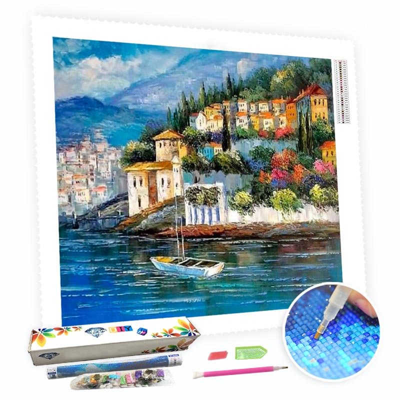 DIY Diamond Painting Kit for Adults - Seaport City-BlingPainting-Customized Products Make Great Gifts