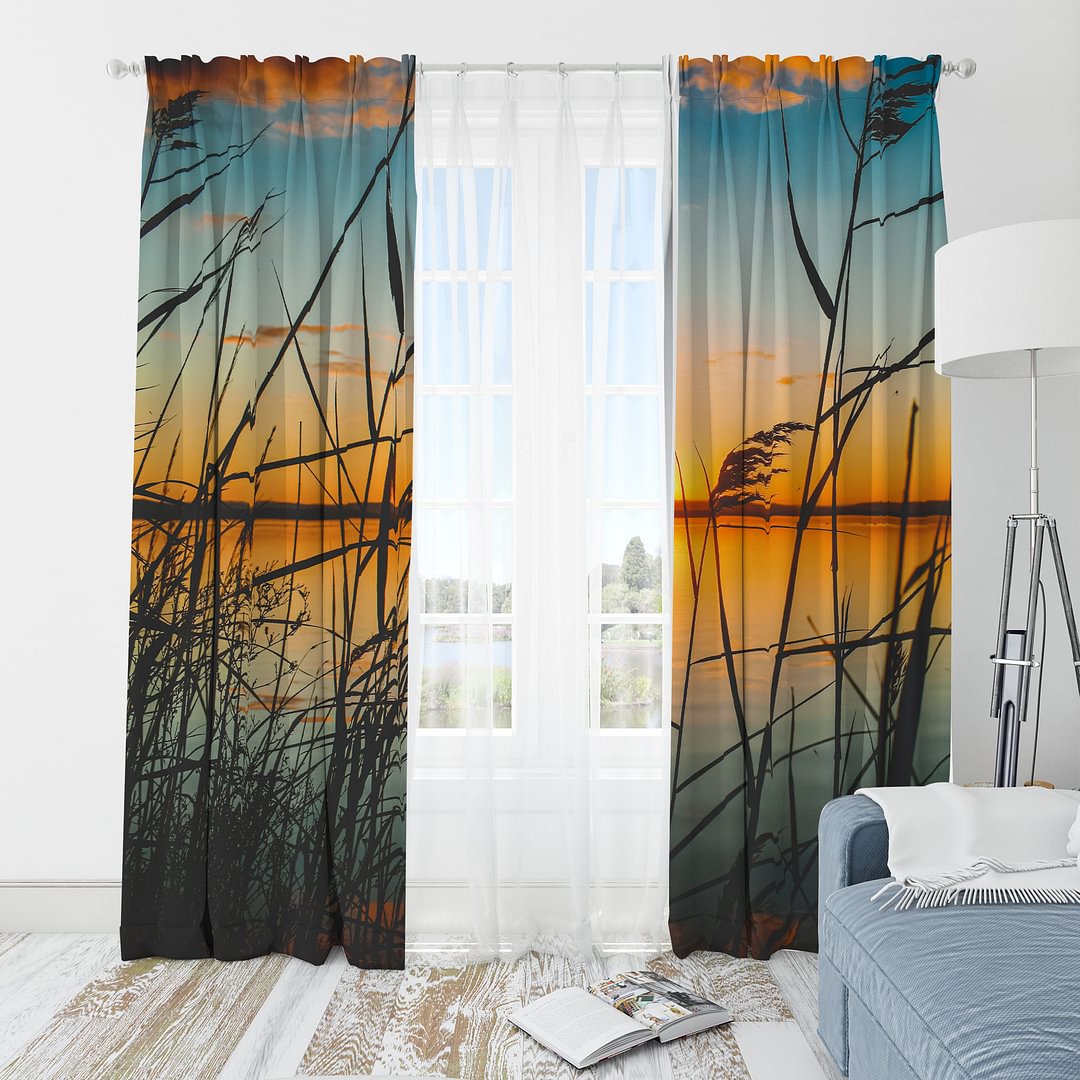 Best Home Decoration  Custom Blackout Photo Window Curtains for Families with 6 Holes-BlingPainting-Customized Products Make Great Gifts
