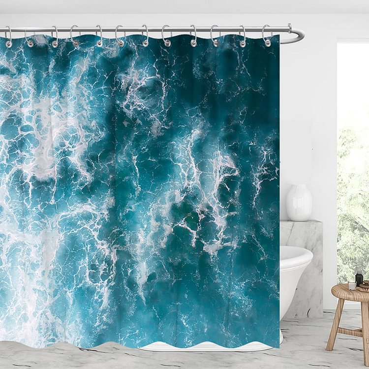 Waves on the Beach Shower Curtains-BlingPainting-Customized Products Make Great Gifts