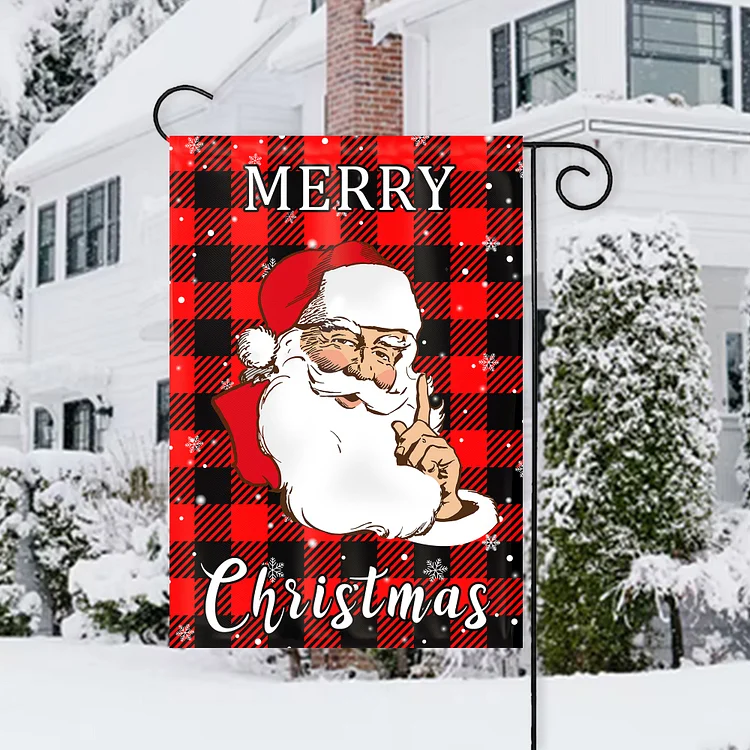Merry Christmas Garden Flag/House Flags Double-Sided Burlap for Garden Home Decor - Best Decor-BlingPainting-Customized Products Make Great Gifts