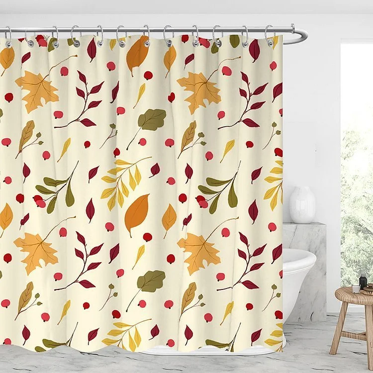 Autumn Maple Leaf Shower Curtains-BlingPainting-Customized Products Make Great Gifts