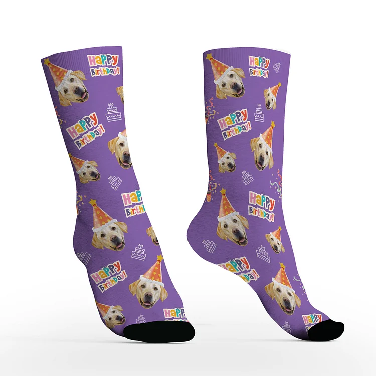Custom Face Socks with Photos For Birthday-BlingPainting-Customized Products Make Great Gifts