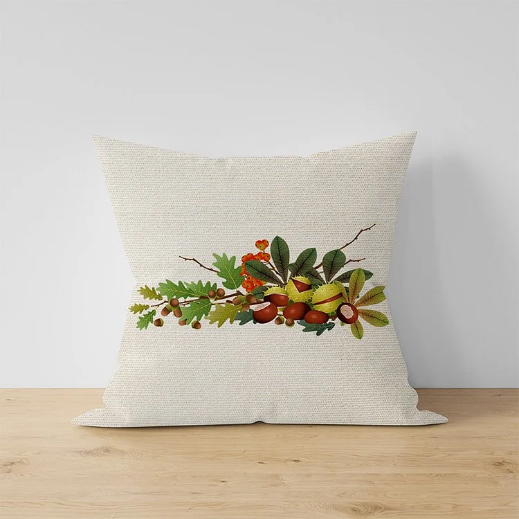 Olive Branch Pattern Design Throw Pillow Home Decor-BlingPainting-Customized Products Make Great Gifts