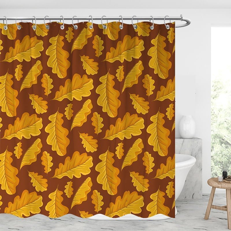 Fallen Leaves Shower Curtains-BlingPainting-Customized Products Make Great Gifts