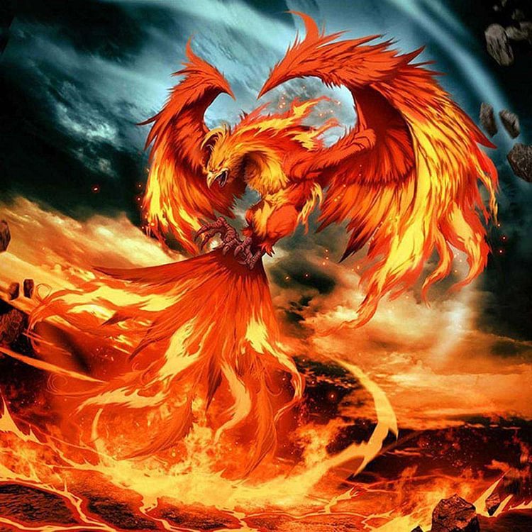 Fire Phoenix-BlingPainting-Customized Products Make Great Gifts