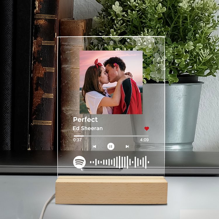 Personalized Spotify Code Music Plaque Night Light - Personalized Gifts-BlingPainting-Customized Products Make Great Gifts