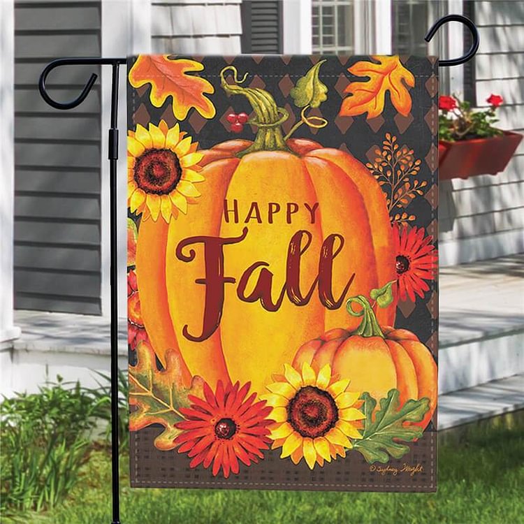 Thanksgiving Garden Flag E-BlingPainting-Customized Products Make Great Gifts