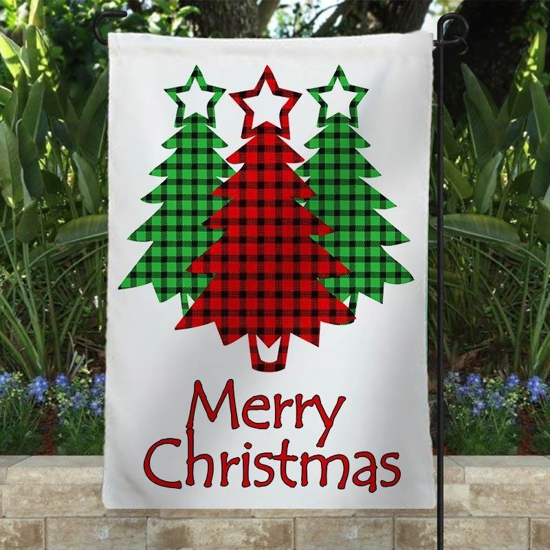 Christmas Trees Garden Flag/House Flag - Best Gifts Decor-BlingPainting-Customized Products Make Great Gifts