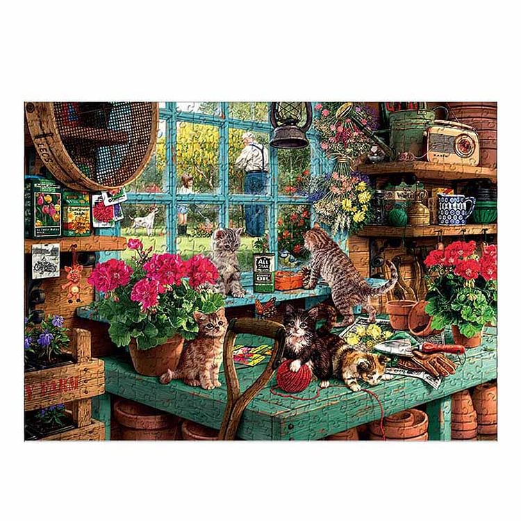Cat By The Window Jigsaw Puzzle For Adults 1000 Pieces - Cute Gifts-BlingPainting-Customized Products Make Great Gifts