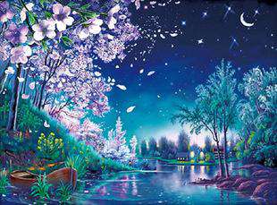 Beautiful Night Scene-BlingPainting-Customized Products Make Great Gifts