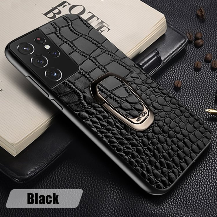 Genuine Leather Protective Phone Case for Samsung