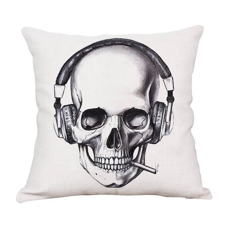 Halloween Skull Human Skeleton Throw Pillow K-BlingPainting-Customized Products Make Great Gifts