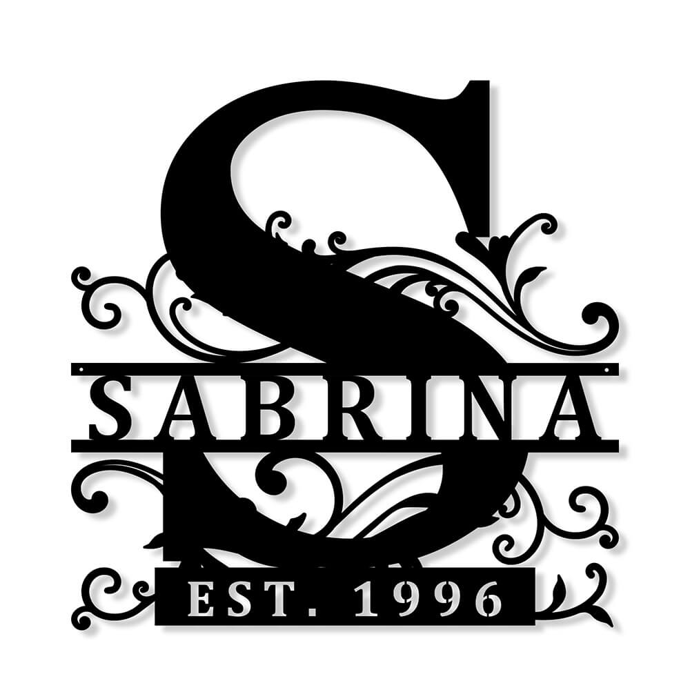 Personalized Name Metal Sign for Home Decor - Personalized Gifts-BlingPainting-Customized Products Make Great Gifts