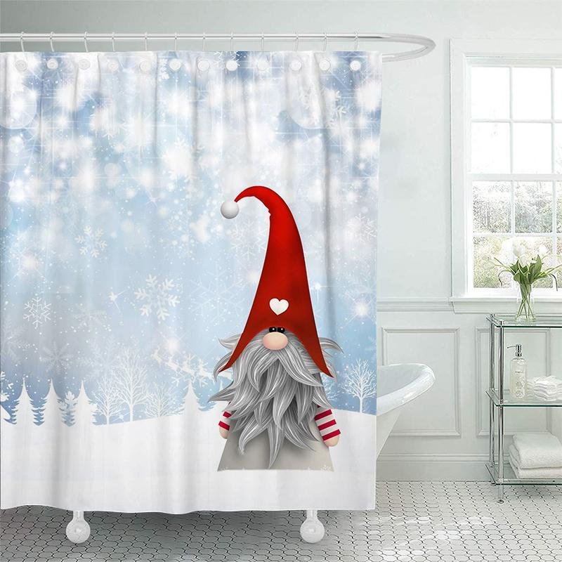 Best Gifts Decor. Christmas Gnomes Bathroom Shower Curtains-BlingPainting-Customized Products Make Great Gifts