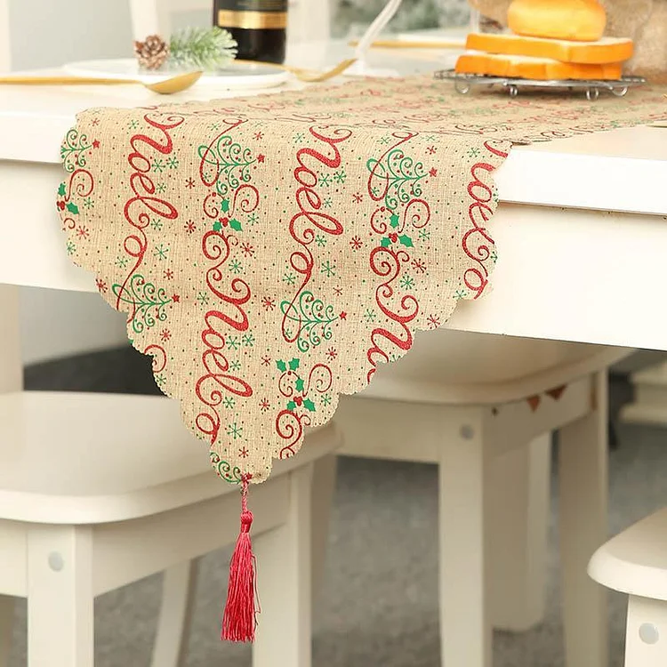 Christmas Snowflake Macrame Table Runner E - Best Gifts-BlingPainting-Customized Products Make Great Gifts