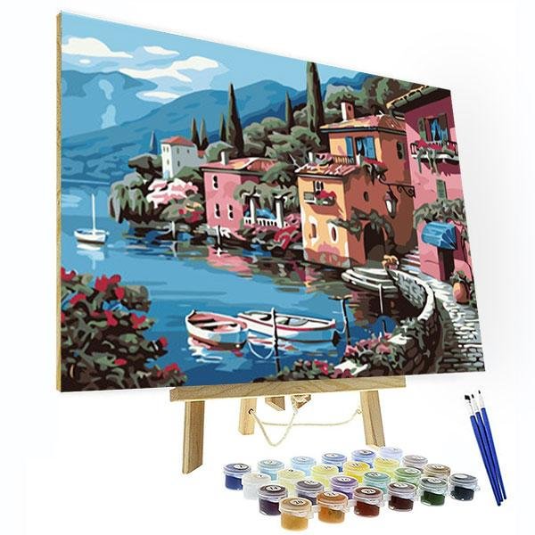 Paint by Numbers Kit -  Italian Scenery-BlingPainting-Customized Products Make Great Gifts