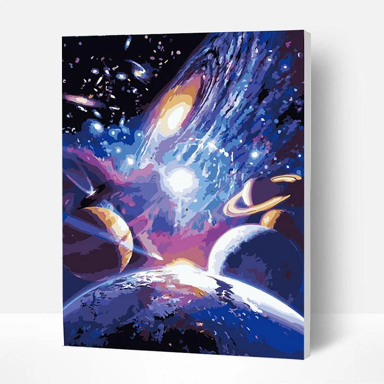 Paint by Numbers Kit - Solar System Planets-BlingPainting-Customized Products Make Great Gifts