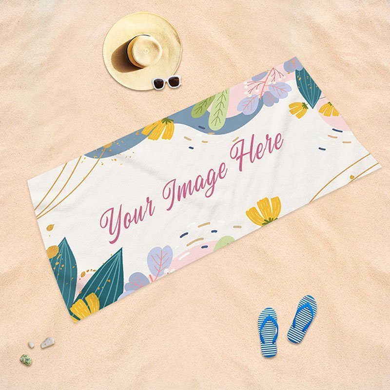 Personalized Photo Beach Towels Square Shape-BlingPainting-Customized Products Make Great Gifts