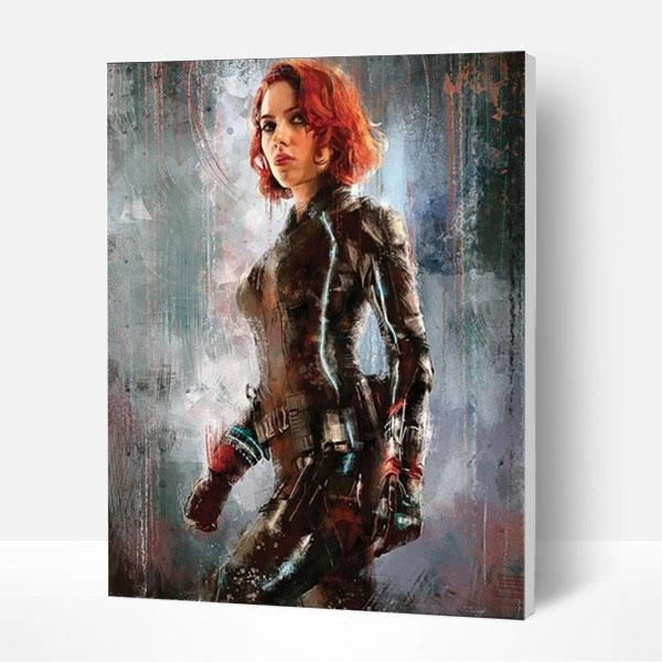 Paint by Numbers Kit - Black Widow-BlingPainting-Customized Products Make Great Gifts
