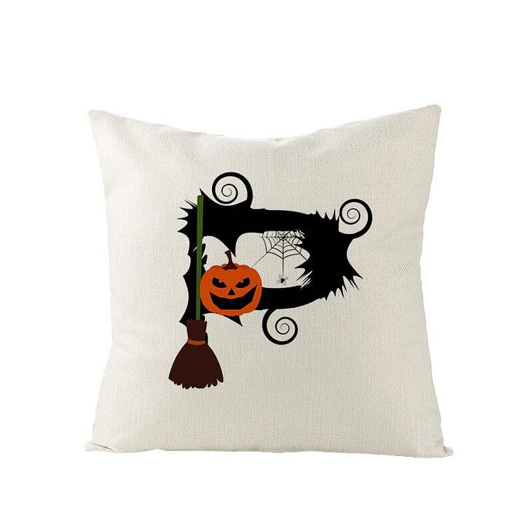Halloween Decor Linen Creative Letters Throw Pillow-BlingPainting-Customized Products Make Great Gifts