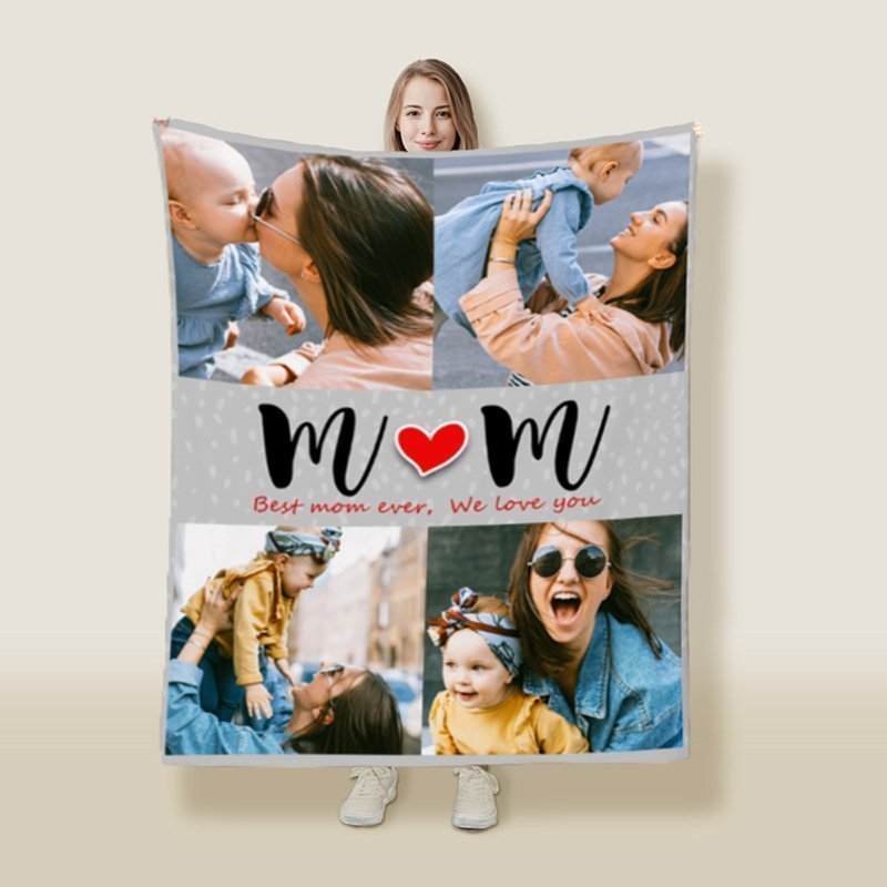 Custom Collage Photo Blankets - Mother's Day Gifts-BlingPainting-Customized Products Make Great Gifts