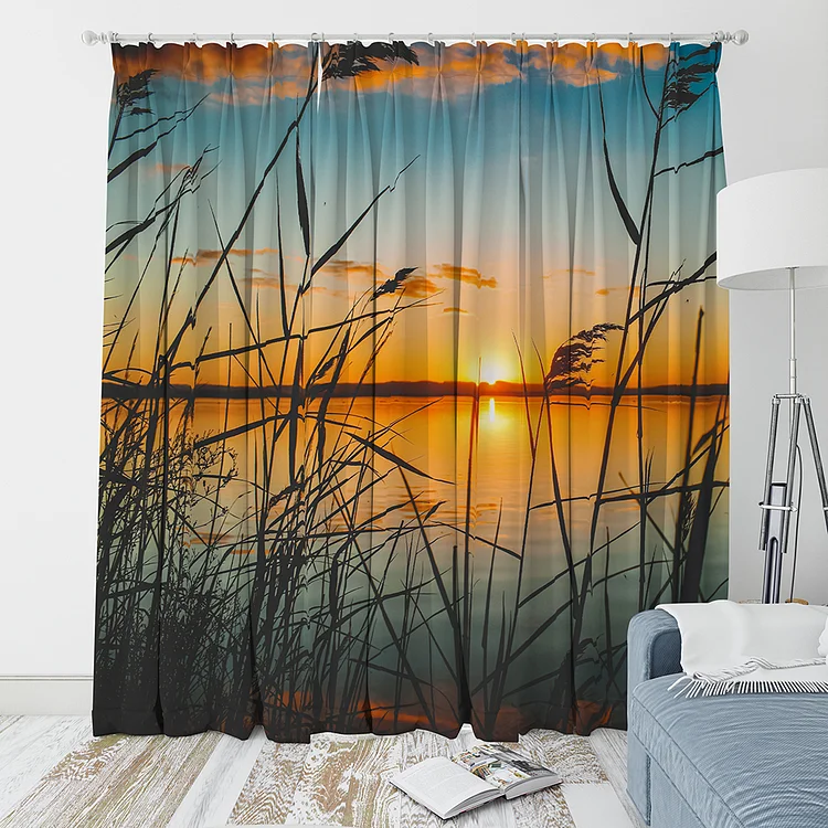 Best Home Decoration  Custom Blackout Photo Window Curtains for Families with 6 Holes-BlingPainting-Customized Products Make Great Gifts