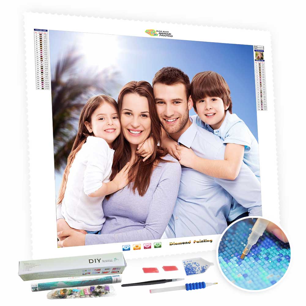 Diamond Art Kits - Personalized Gifts For My Family/Grandparents-BlingPainting-Customized Products Make Great Gifts