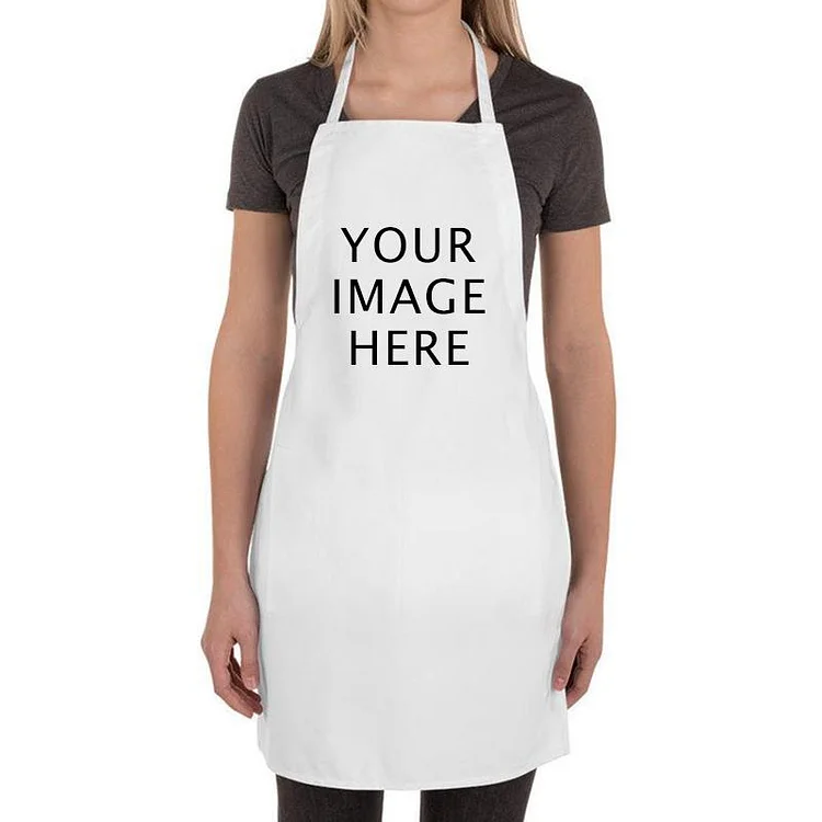 Custom Apron with Your Photo &ndash; Personalized Cooking Gift for Dad, Mom, Chef, BBQ, Kitchen or Grilling Use