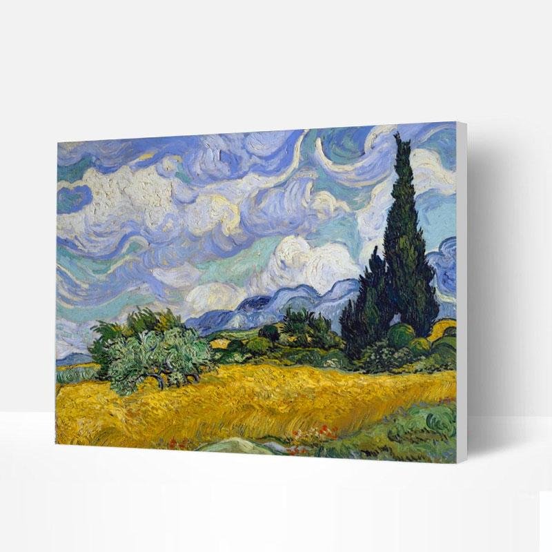 Paint by Numbers Kit - Wheat Field-BlingPainting-Customized Products Make Great Gifts