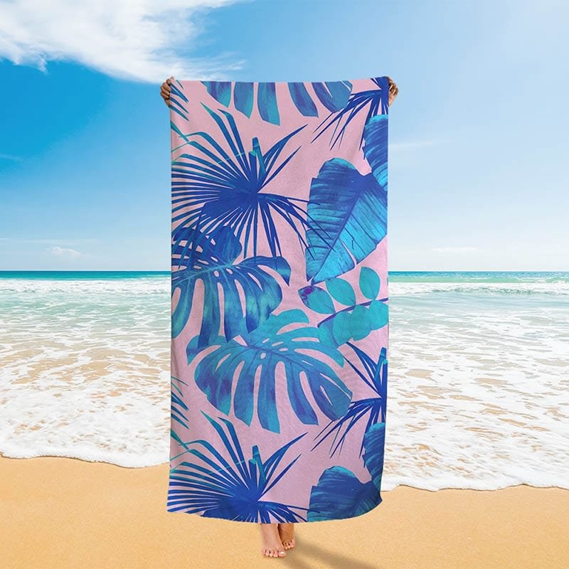 Palm Leaf Beach Towel-BlingPainting-Customized Products Make Great Gifts
