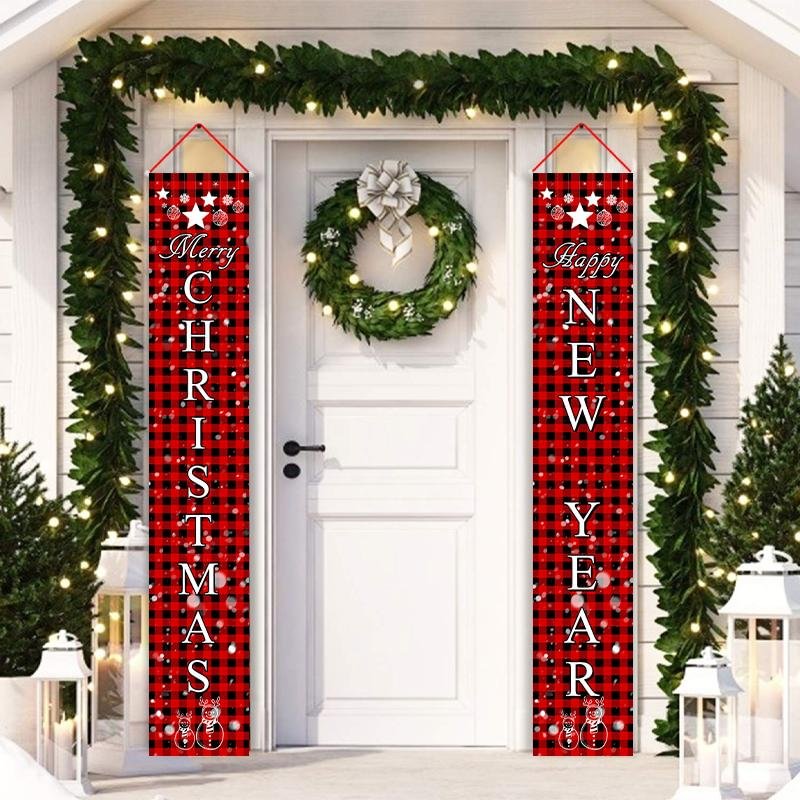 Merry Christmas Banner Decor K - Best Gifts Decor-BlingPainting-Customized Products Make Great Gifts