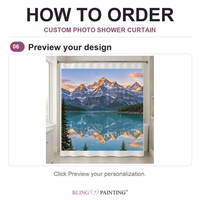Custom Photo Shower Curtain