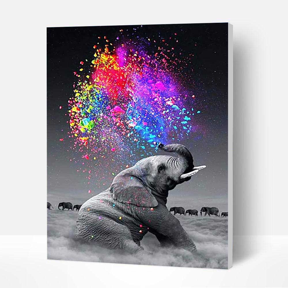 Paint by Numbers Kit - Painting Elephant-BlingPainting-Customized Products Make Great Gifts
