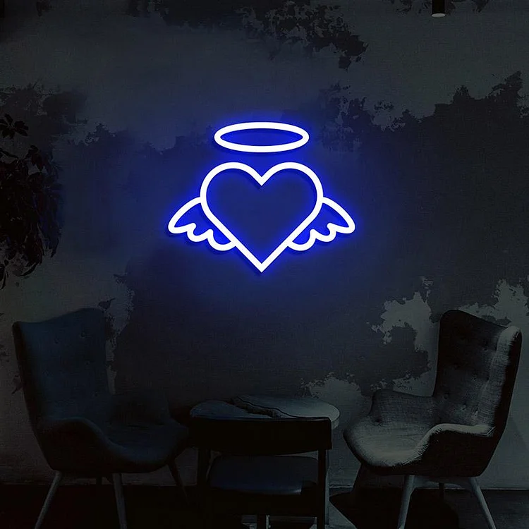 Cupid Love Heart God Neon Sign-BlingPainting-Customized Products Make Great Gifts