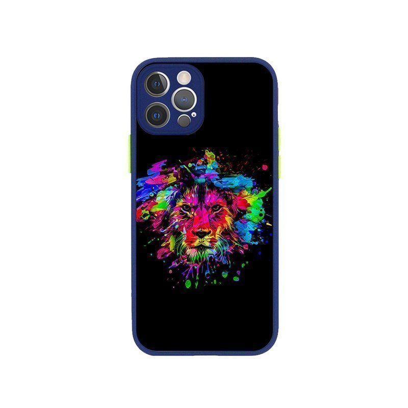 Colorful Lion iPhone Case-BlingPainting-Customized Products Make Great Gifts