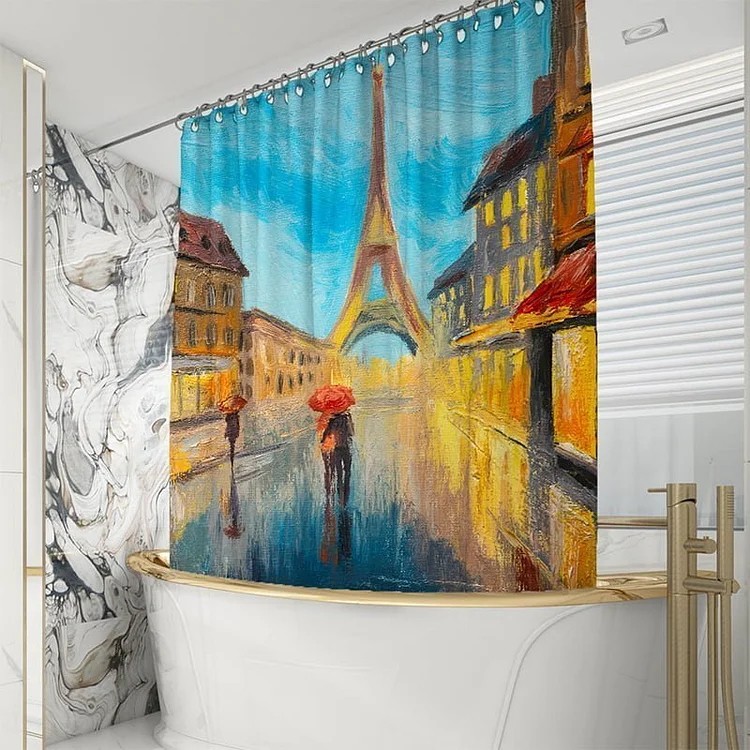 Eiffel Tower Shower Curtains-BlingPainting-Customized Products Make Great Gifts