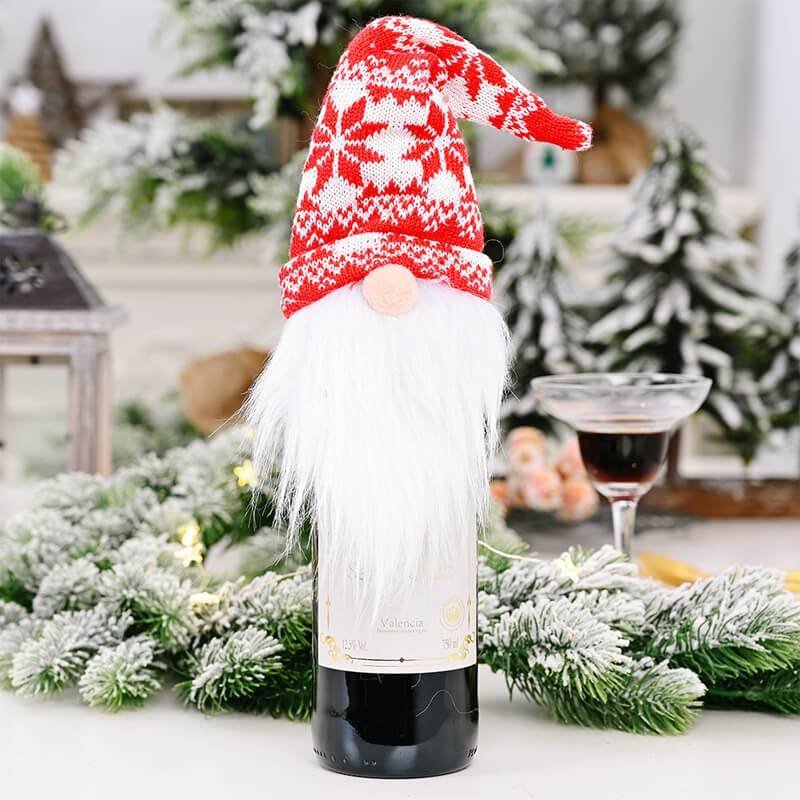 Creative Gifts. Christmas Gnomes Wine Bottle Cover-BlingPainting-Customized Products Make Great Gifts