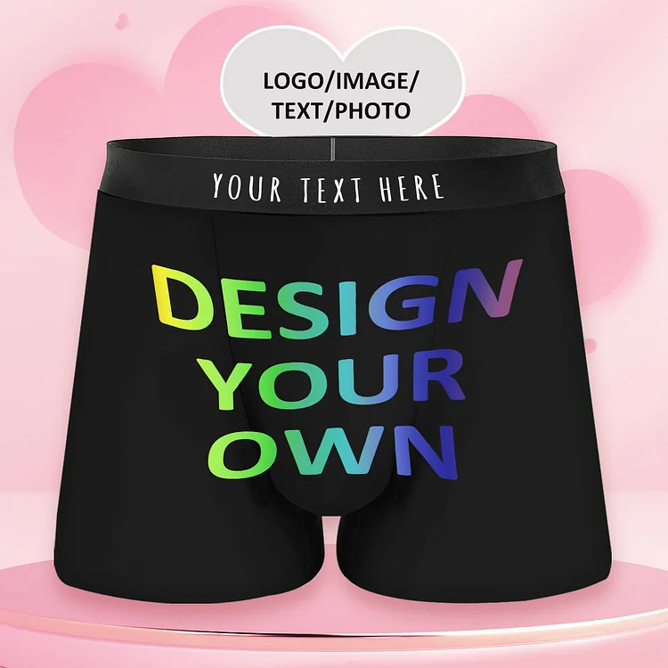 Custom Design Your Own Boxer Panties Personalized Gift - Funny Gift For Husband, Boyfriend-BlingPainting-Customized Products Make Great Gifts