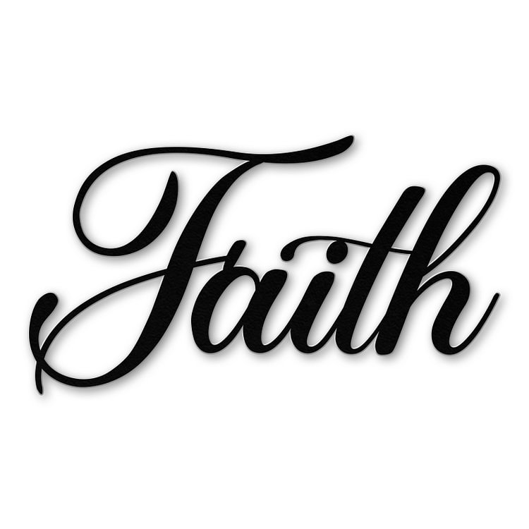 Faith Word Metal Wall Art For Home Decor-BlingPainting-Customized Products Make Great Gifts
