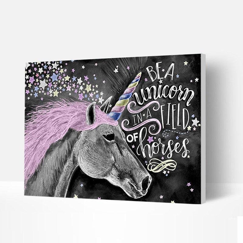 Paint by Numbers Kit - Colorful Unicorn-BlingPainting-Customized Products Make Great Gifts