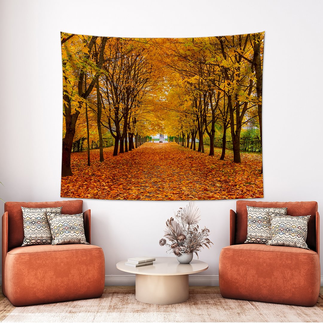 Fall Foliage Tapestry Wall Hanging-BlingPainting-Customized Products Make Great Gifts