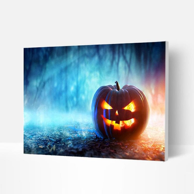 Paint by Numbers Kit - Halloween scary pumpkin-BlingPainting-Customized Products Make Great Gifts