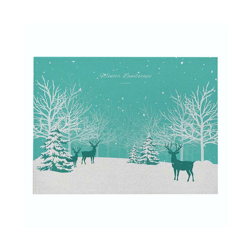 Best Gifts Decor - Christmas Decor Reindeer Placemat-BlingPainting-Customized Products Make Great Gifts